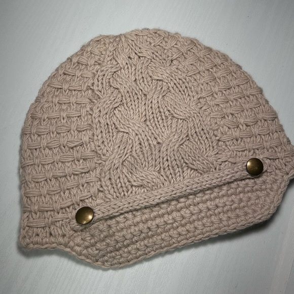 Banana Republic Merino Fine Wool Womens Tan Hat One Size - Picture 11 of 11